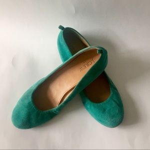 J. Crew Suede Ballet Flats